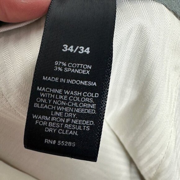 Express Photographer Pants Beige Mens Size 34 Minimalist Trousers Stretch Pant - Picture 8 of 15